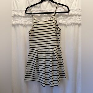 Striped Black and White romper